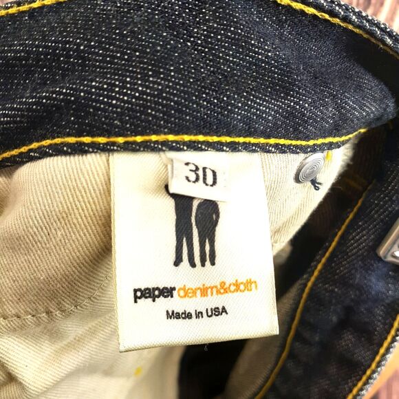 Paper Denim & Cloth Womens Dark Blue Bootcut JEANS Size  31 X 34 Made in USA - Picture 6 of 7